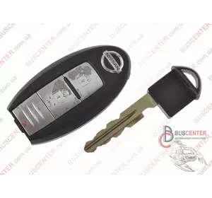 Ключ SMART KEY (3 кнопки) (зажигания, беспроводного доступа) Nissan Leaf 285E31KM0D 285E3-1KM0D