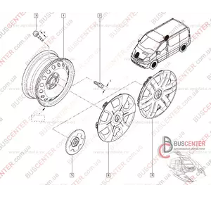 Болт крепления колеса (колесный болт) Renault Master 8200366209 RD 71010
