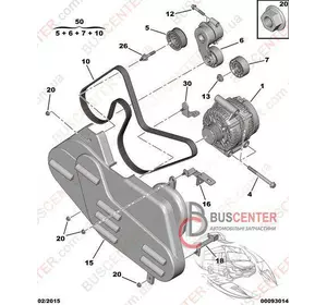Натяжной ролик генератора Fiat Ducato 1609010680 VKM 34701 Натяжной ролик генератора Fiat Ducato 1609010680 VKM 34701