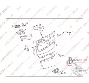 Корпус кнопок стеклоподъемника левой двери (управления зеркалами) Mercedes Sprinter 9017270423 Корпус кнопок стеклоподъемника левой двери (управления зеркалами) Mercedes Sprinter 9017270423