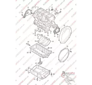 Заглушка двигателя D22 Volkswagen Transporter 04L103111 Заглушка двигателя D22 Volkswagen Transporter 04L103111