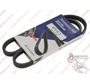 Ремень ручейковый 3 PK 870 Peugeot Boxer 1280 38 870 K 3 Ремень ручейковый 3 PK 870 Peugeot Boxer 1280 38 870 K 3