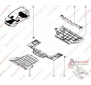 Защита двигателя Renault Zoe 748120276R Защита двигателя Renault Zoe 748120276R