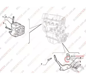 Кронштейн двигателя Fiat Doblo 46472410 55222680 Кронштейн двигателя Fiat Doblo 46472410 55222680