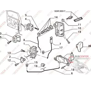 Ручка двери передней правой внутренняя Fiat Scudo 1470970698 Ручка двери передней правой внутренняя Fiat Scudo 1470970698