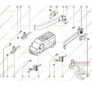 Ограничитель двери передней правой/ левой (стопорная тяга, фиксатор) Renault Master 804304453R RWO 453R Ограничитель двери передней правой/ левой (стопорная тяга, фиксатор) Renault Master 804304453R RWO 453R
