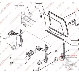 Стекло двери боковой сдвижной правой Fiat Ulysse 1473242080 Стекло двери боковой сдвижной правой Fiat Ulysse 1473242080