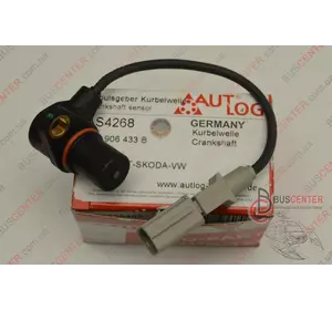 Датчик положения коленвала Volkswagen Caddy 06A 906 433 B AS4268 Датчик положения коленвала Volkswagen Caddy 06A 906 433 B AS4268