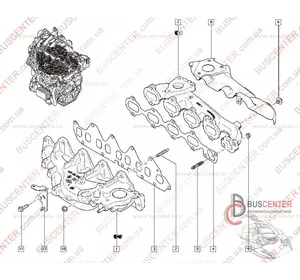 Прокладка выпускного коллектора Renault Trafic 140363047R 71-10962-00 Прокладка выпускного коллектора Renault Trafic 140363047R 71-10962-00