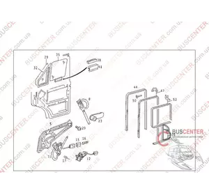 Направляющая стекла двери передней правой (рамка) Mercedes Sprinter 9017250256 Направляющая стекла двери передней правой (рамка) Mercedes Sprinter 9017250256