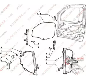 Стеклоподъемник механический правый Fiat Doblo 51711750 FT91909 Стеклоподъемник механический правый Fiat Doblo 51711750 FT91909