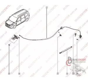 Амортизатор капота Renault Dokker 654704175R Амортизатор капота Renault Dokker 654704175R