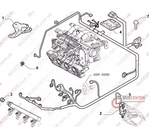 Электронный блок управления (ЭБУ) (Fiat Idea 1.4  2009>) Fiat Doblo 55191343 0261208024 Электронный блок управления (ЭБУ) (Fiat Idea 1.4  2009>) Fiat Doblo 55191343 0261208024