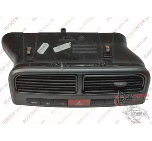 Дефлектор воздушный торпеды центральный (с блоком кнопок) Fiat Punto 735386328 735383233 Дефлектор воздушный торпеды центральный (с блоком кнопок) Fiat Punto 735386328 735383233