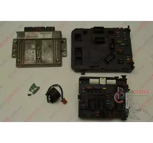Электронный блок управления (ЭБУ) (комплект) Citroen Berlingo 96 615 568 80 84820V10 Электронный блок управления (ЭБУ) (комплект) Citroen Berlingo 96 615 568 80 84820V10