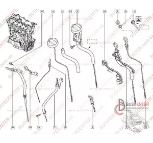 Щуп уровня масла Renault Kangoo 8200449528 9866 Щуп уровня масла Renault Kangoo 8200449528 9866