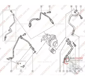 Сливная трубка турбины Renault Master 7700315520 Сливная трубка турбины Renault Master 7700315520