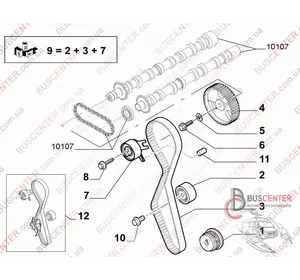 Ремень ГРМ с 2016 Fiat Scudo 1610577680 DAY941110 Ремень ГРМ с 2016 Fiat Scudo 1610577680 DAY941110