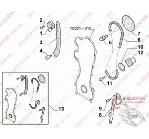 Привод масляного насоса (фланец) Fiat Doblo 1615103580 16 151 035 80 Привод масляного насоса (фланец) Fiat Doblo 1615103580 16 151 035 80