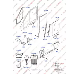 Уплотнитель стекла передней двери правой (направляющая) Ford Transit YC15V21596AP Уплотнитель стекла передней двери правой (направляющая) Ford Transit YC15V21596AP