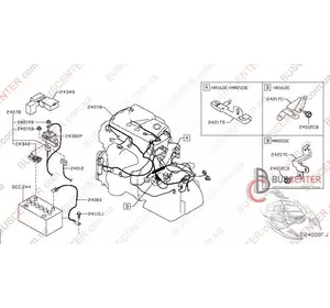 Проводка двигателя Nissan Qashqai 24011JD02B 24011-JD02B Проводка двигателя Nissan Qashqai 24011JD02B 24011-JD02B