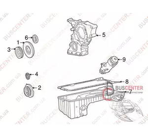 Крышка двигателя передняя ГРМ Mercedes Sprinter 6040150101 Крышка двигателя передняя ГРМ Mercedes Sprinter 6040150101