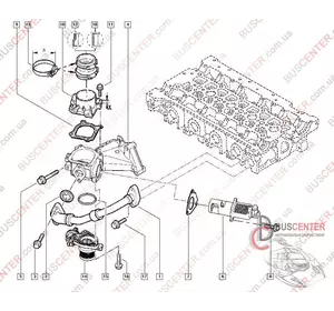 Кронштейн EGR Renault Master 8200506371 Кронштейн EGR Renault Master 8200506371