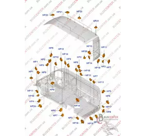Заглушка двери задней распашной правой/ левой Ford Transit 1469578 Заглушка двери задней распашной правой/ левой Ford Transit 1469578