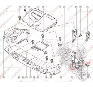 Декоративная накладка двигателя Renault Megane 8200520785 Декоративная накладка двигателя Renault Megane 8200520785