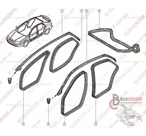 Уплотнитель двери передней левой/ правой Renault Laguna 8200000803 Уплотнитель двери передней левой/ правой Renault Laguna 8200000803