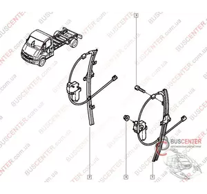 Стеклоподъемник двери передней правой электрический Renault Master 8200467967 Стеклоподъемник двери передней правой электрический Renault Master 8200467967