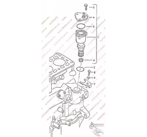 Кронштейн крепления вакуумного насоса Volkswagen Transporter 028905256 Кронштейн крепления вакуумного насоса Volkswagen Transporter 028905256