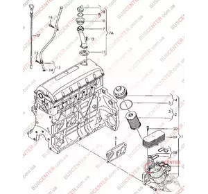 Масляный охладитель (теплообменник, радиатор) Volkswagen Transporter 070117021D Масляный охладитель (теплообменник, радиатор) Volkswagen Transporter 070117021D