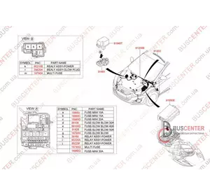 Проводка моторного отсека (подкапотная) Hyundai I 40 912003Z010 Проводка моторного отсека (подкапотная) Hyundai I 40 912003Z010