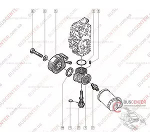 Масляный охладитель (теплообменник) Renault Master 7701050359 Масляный охладитель (теплообменник) Renault Master 7701050359