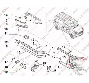 Ролик боковой правой сдвижной двери нижний Fiat Doblo 51943939 FDA 06 Ролик боковой правой сдвижной двери нижний Fiat Doblo 51943939 FDA 06
