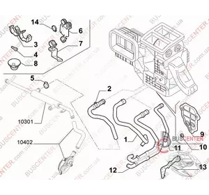 Патрубок радиатора печки (шланг теплообменника) Fiat Ducato 1349252080 KP 44567 Патрубок радиатора печки (шланг теплообменника) Fiat Ducato 1349252080 KP 44567