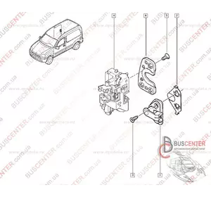 Замок боковой правой сдвижной двери электрический Renault Kangoo 8200051733 FT95114 Замок боковой правой сдвижной двери электрический Renault Kangoo 8200051733 FT95114