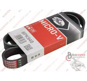 Ремень ручейковый 6 PK 948 Fiat Ducato 500346828 GAT 6PK948 Ремень ручейковый 6 PK 948 Fiat Ducato 500346828 GAT 6PK948
