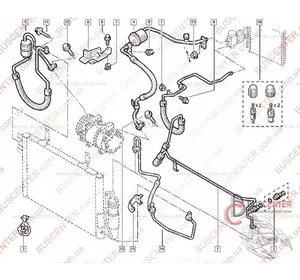 Трубка кондиционера Renault Kangoo 7700314469 Трубка кондиционера Renault Kangoo 7700314469