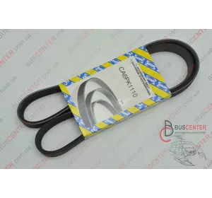Ремень ручейковый 6 PK 1110 (для автомобилей без кондиционера) Fiat Scudo 9618887980 CA6PK1110 Ремень ручейковый 6 PK 1110 (для автомобилей без кондиционера) Fiat Scudo 9618887980 CA6PK1110