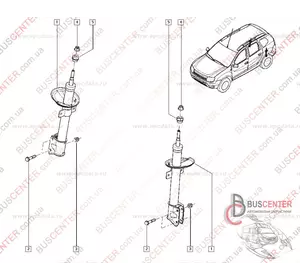 Амортизатор задний газовый 4X4 Renault Duster 8200811407 22-224583