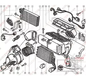 Радиатор печки (обогреватель, отопитель салона) Renault Master 7701205584 6041N8-1 Радиатор печки (обогреватель, отопитель салона) Renault Master 7701205584 6041N8-1