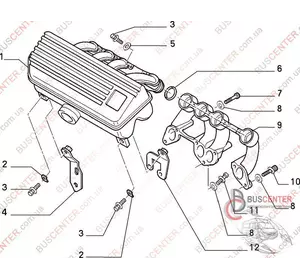 Прокладка впускного коллектора Fiat Scudo 9301131280 Прокладка впускного коллектора Fiat Scudo 9301131280