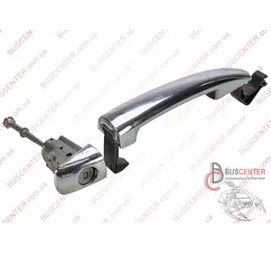 Ручка двери передней  левой наружная (хром) Citroen C3 9101KY 9684561477 Ручка двери передней  левой наружная (хром) Citroen C3 9101KY 9684561477