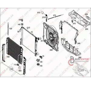 Радиатор кондиционера Mercedes E-Class A2045000654 Радиатор кондиционера Mercedes E-Class A2045000654