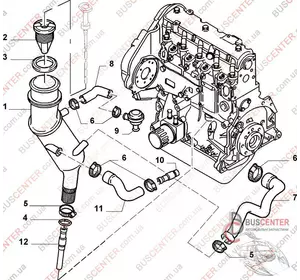 Горловина маслозаливная (сапун, отстойник) Fiat Ducato 1471512080 Горловина маслозаливная (сапун, отстойник) Fiat Ducato 1471512080