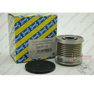 Шкив генератора демпферный 7 ручейковый (OM642) Mercedes Sprinter 642 150 06 60 GA751.16 Шкив генератора демпферный 7 ручейковый (OM642) Mercedes Sprinter 642 150 06 60 GA751.16