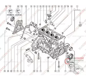 Сальник коленвала задний Renault Master 7703087224 12015256B Сальник коленвала задний Renault Master 7703087224 12015256B