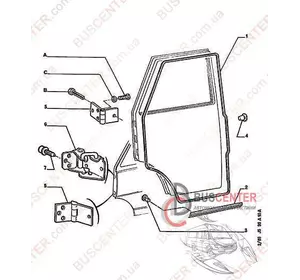 Уплотнитель двери передней правой/ левой Peugeot J5 902298 Уплотнитель двери передней правой/ левой Peugeot J5 902298